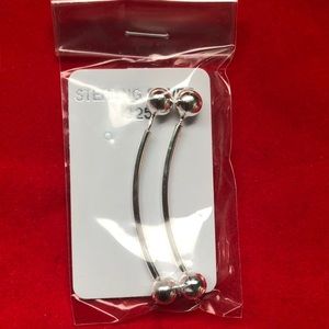 Sterling Silver Bar Wire Earrings